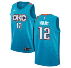 Mænd Trøje Oklahoma City Thunder Steven Adams 12 2018-19 The City Turquoise Swingman