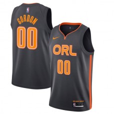 Mænd Trøje Orlando Magic Aaron Gordon 00 2019-20 City Edition Sort Swingman