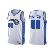 Mænd Trøje Orlando Magic Custom 2020-21 Earned Edition Hvid Swingman