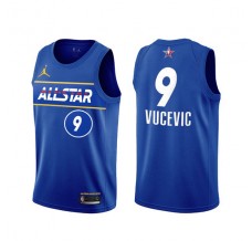 Mænd Trøje Orlando Magic Nikola Vucevic 9 All-Star Eastern Conference Blue 2021 Swingman