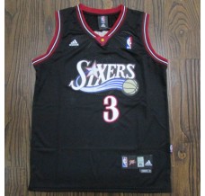 Mænd Trøje Philadelphia 76ers Allen Iverson 3 2018-19 Sort Swingman