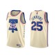 Mænd Trøje Philadelphia 76ers Ben Simmons 25 2020-21 Earned Edition Beige Swingman