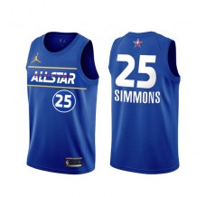 Mænd Trøje Philadelphia 76ers Ben Simmons 25 All-Star Eastern Conference Blue 2021 Swingman