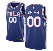 Mænd Trøje Philadelphia 76ers Custom 2017-18 Blå Swingman