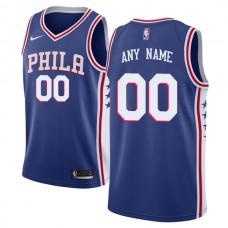 Mænd Trøje Philadelphia 76ers Custom 2017-18 Blå Swingman