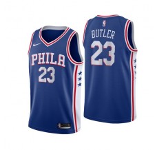 Mænd Trøje Philadelphia 76ers Jimmy Butler 23 2017-18 Blå Swingman