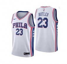 Mænd Trøje Philadelphia 76ers Jimmy Butler 23 2017-18 Hvid Swingman