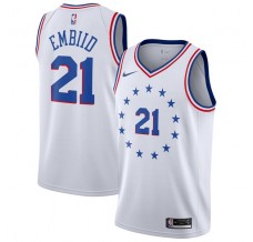 Mænd Trøje Philadelphia 76ers JJ Redick 17 2018-19 Earned Edition Hvid Swingman