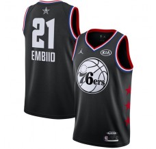 Mænd Trøje Philadelphia 76ers Joel Embiid 21 2019 All-Star Jordan Sort Swingman