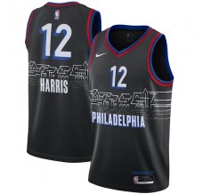 Mænd Trøje Philadelphia 76ers Tobias Harris 12 2020-21 City Edition Sort Swingman