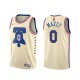 Mænd Trøje Philadelphia 76ers Tyrese Maxey 0 2020-21 Earned Edition Beige Swingman