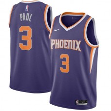 Mænd Trøje Phoenix Suns Chris Paul 3 2020-21 Lilla Swingman