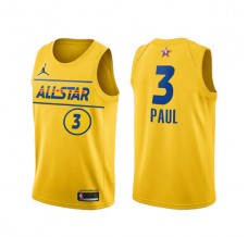 Mænd Trøje Phoenix Suns Chris Paul 3 All-Star Western Conference Gold 2021 Swingman