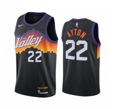 Mænd Trøje Phoenix Suns DeAndre Ayton 22 2020-21 City Edition Sort Swingman