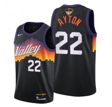 Mænd Trøje Phoenix Suns DeAndre Ayton 22 2021-22 City Edition Sort Swingman