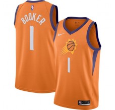 Mænd Trøje Phoenix Suns Devin Booker 1 2019-20 Orange Swingman