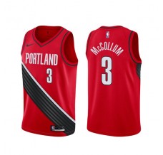 Mænd Trøje Portland Trail Blazers C.J. McCollum 3 2020-21 Rød Swingman