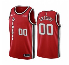 Mænd Trøje Portland Trail Blazers Carmelo Anthony 00 2019-20 Retro Rød Swingman