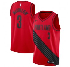 Mænd Trøje Portland Trail Blazers CJ McCollum 3 2017-18 Rød Swingman