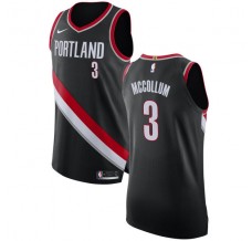 Mænd Trøje Portland Trail Blazers CJ McCollum 3 2017-18 Sort Swingman