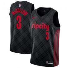 Mænd Trøje Portland Trail Blazers CJ McCollum 3 2017-18 The City Sort Swingman