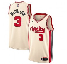 Mænd Trøje Portland Trail Blazers CJ McCollum 3 2019-20 City Edition Beige Swingman