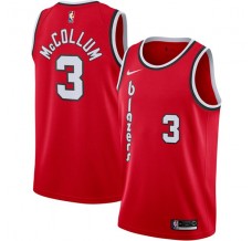 Mænd Trøje Portland Trail Blazers CJ McCollum 3 2019-20 Retro Rød Swingman