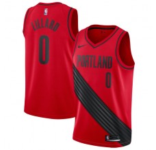 Mænd Trøje Portland Trail Blazers Damian Lillard 0 2017-18 Rød Swingman