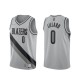 Mænd Trøje Portland Trail Blazers Damian Lillard 0 2020-21 Earned Edition Grå Swingman
