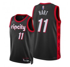 Mænd Trøje Portland Trail Blazers Josh Hart 11 2021-22 City Edition Sort Swingman
