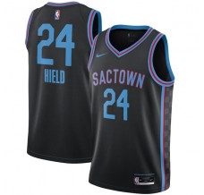 Mænd Trøje Sacramento Kings Buddy Hield 24 2020-21 City Edition Sort Swingman