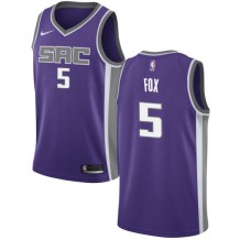 Mænd Trøje Sacramento Kings De'Aaron Fox 5 2017-18 Lilla Swingman