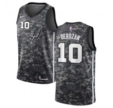 Mænd Trøje San Antonio Spurs DeMar DeRozan 10 2018-19 The City Sort Swingman