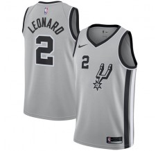 Mænd Trøje San Antonio Spurs Kawhi Leonard 2 2017-18 Grå Swingman