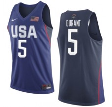 Mænd Trøje Team USA 2016 Kevin Durant 5 Navy Swingman