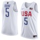 Mænd Trøje Team USA 2016 Kevin Durant 5 White Swingman