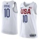 Mænd Trøje Team USA 2016 Kyrie Irving 10 White Swingman
