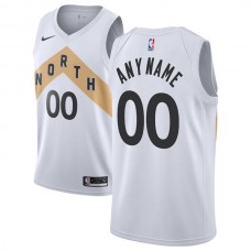 Mænd Trøje Toronto Raptors Custom 2018-19 The City Hvid Swingman