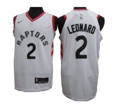 Mænd Trøje Toronto Raptors Kawhi Leonard 2 2017-18 Hvid Swingman