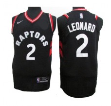 Mænd Trøje Toronto Raptors Kawhi Leonard 2 2017-18 Sort Swingman