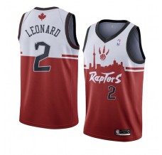 Mænd Trøje Toronto Raptors Kawhi Leonard 2 2019-20 Earned Edition Rød Swingman