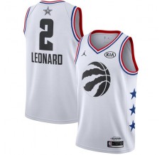 Mænd Trøje Toronto Raptors Kawhi Leonard 2 2019 All-Star Jordan Hvid Swingman