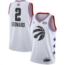 Mænd Trøje Toronto Raptors Kawhi Leonard 2 2019 All-Star Jordan Hvid Swingman
