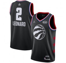 Mænd Trøje Toronto Raptors Kawhi Leonard 2 2019 All-Star Jordan Sort Swingman