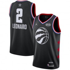 Mænd Trøje Toronto Raptors Kawhi Leonard 2 2019 All-Star Jordan Sort Swingman