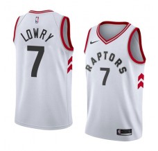 Mænd Trøje Toronto Raptors Kyle Lowry 7 2017-18 Hvid Swingman