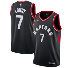Mænd Trøje Toronto Raptors Kyle Lowry 7 2017-18 Sort Swingman
