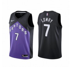 Mænd Trøje Toronto Raptors Kyle Lowry 7 2020-21 Earned Edition Lilla Sort Swingman