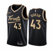 Mænd Trøje Toronto Raptors Pascal Siakam 43 2020-21 City Edition Sort Guld Swingman