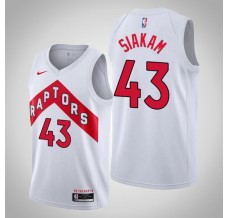 Mænd Trøje Toronto Raptors Pascal Siakam 43 2020-21 Hvid Swingman